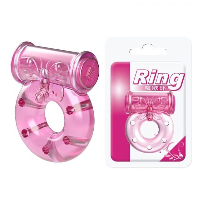   Vibration and condom ring Pink