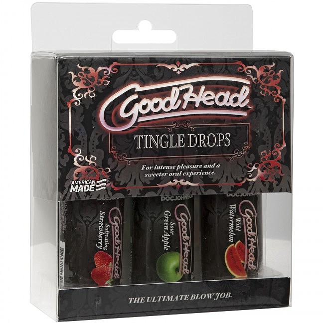 ����� ������ ��� ������ Doc Johnson GoodHead � Tingle Drops (Watermelon, Green Apple, Strawberry)