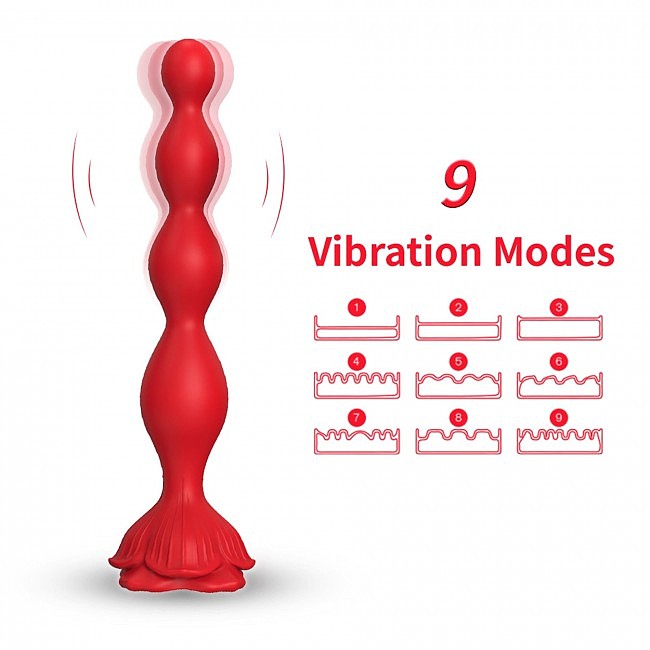      ,   Boss Rosestick Red, 9 Vibration Functions