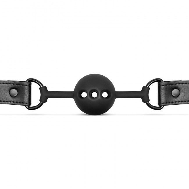  ���� Bedroom Fantasies Ball Gag Breathable Silicone Black
