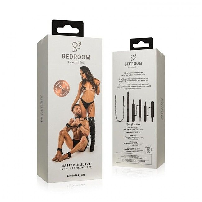    BDSM Bedroom Fantasies Master & Slave Total Restraint Set