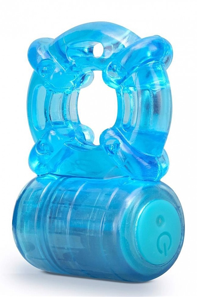     STAY HARD 5 FUNCTION COCK RING BLUE