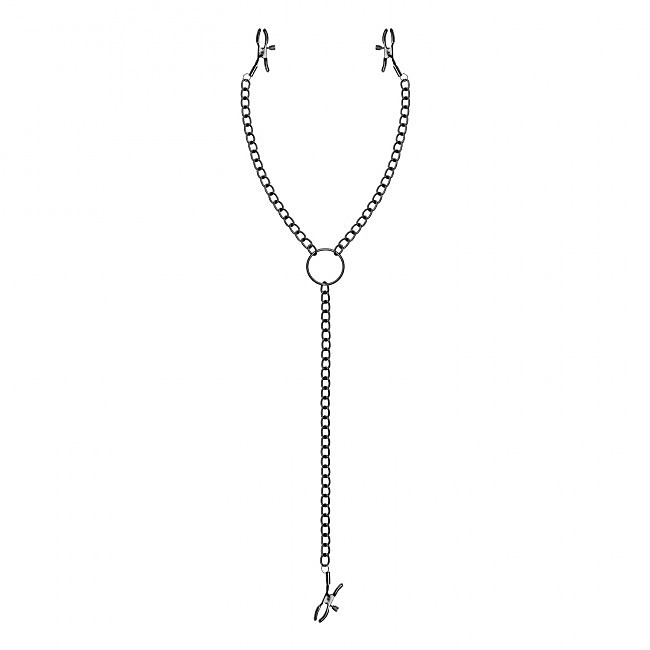 ������ ��� ������ � ������� Bedroom Fantasies Nipple & Clit Clamps Black, 60 ��