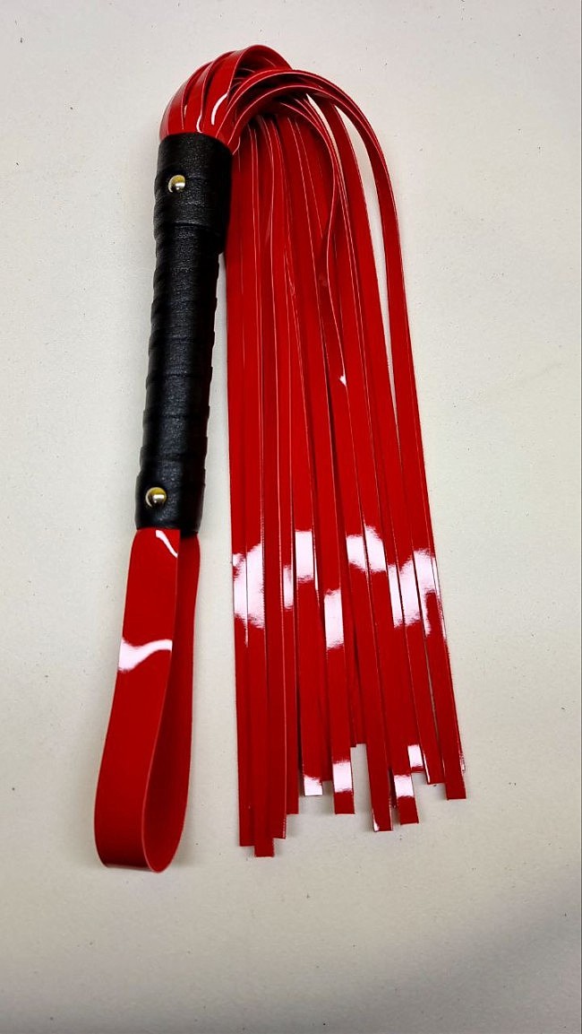 ������� �� ������������ ������������ ���� Flirty ECO Varnish Leather &mdash; Black & Red, BL-00045