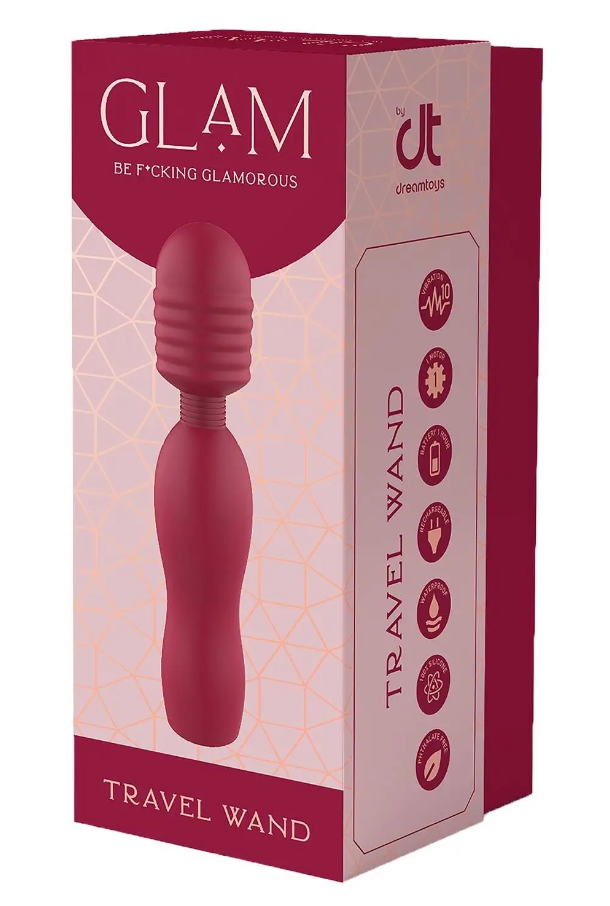 ��������-�������� Dream Toys Glam Travel Wand Red, 14,5 � 3 ��