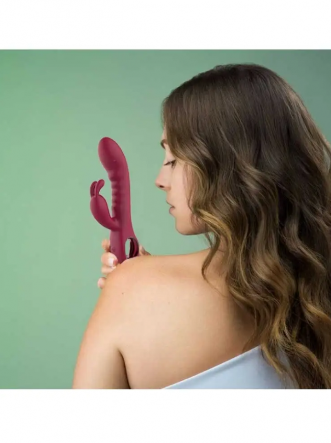 ��������-������ ��������� Dream Toys Glam Rabbit Vibe RED, 5 ������, 5 ������� ������������� ��������