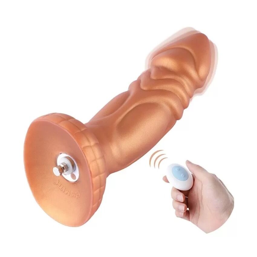  -   Hismith Slightly Curved Vibrating Silicone Dildo Monster Series, 20,9  5,6 