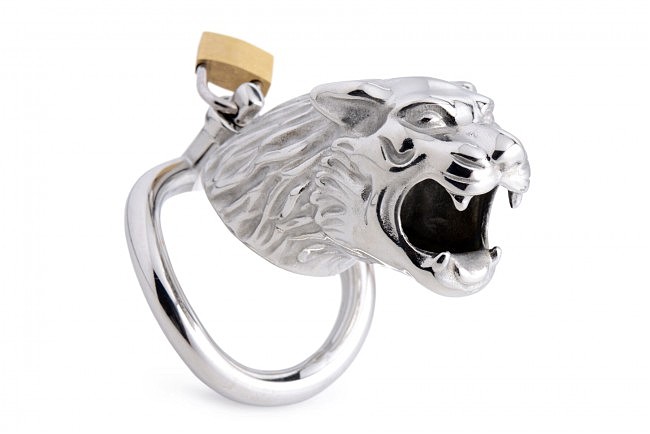    Master Series Tiger King Cock Cage With Lock ( )