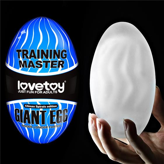 �����������-���� Traning Master Giant Egg Masturbator Blue, 12 � 7 ��