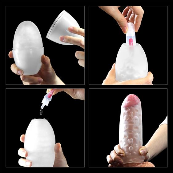�����������-���� Traning Master Giant Egg Masturbator Red, ��������������� ���������, 12 � 7 ��