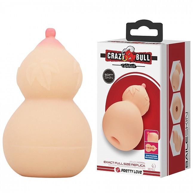     Crazy Bull Calabash Masturbator Flesh, 15  8,8 