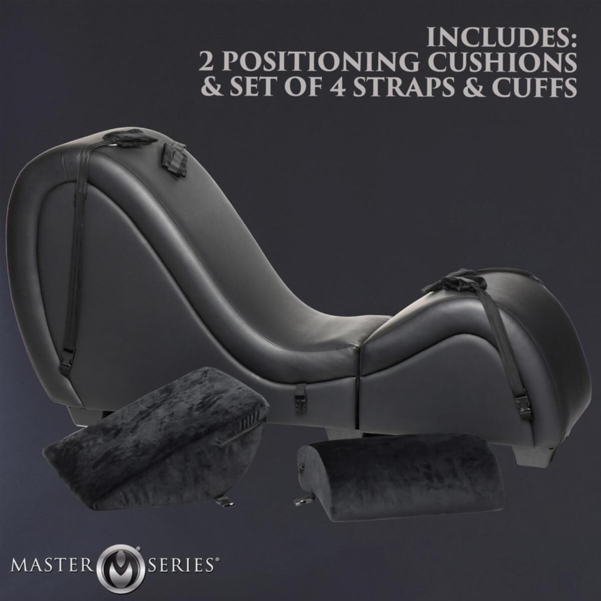 -   Master Series Kinky Sex Lounge with Cushions — Black