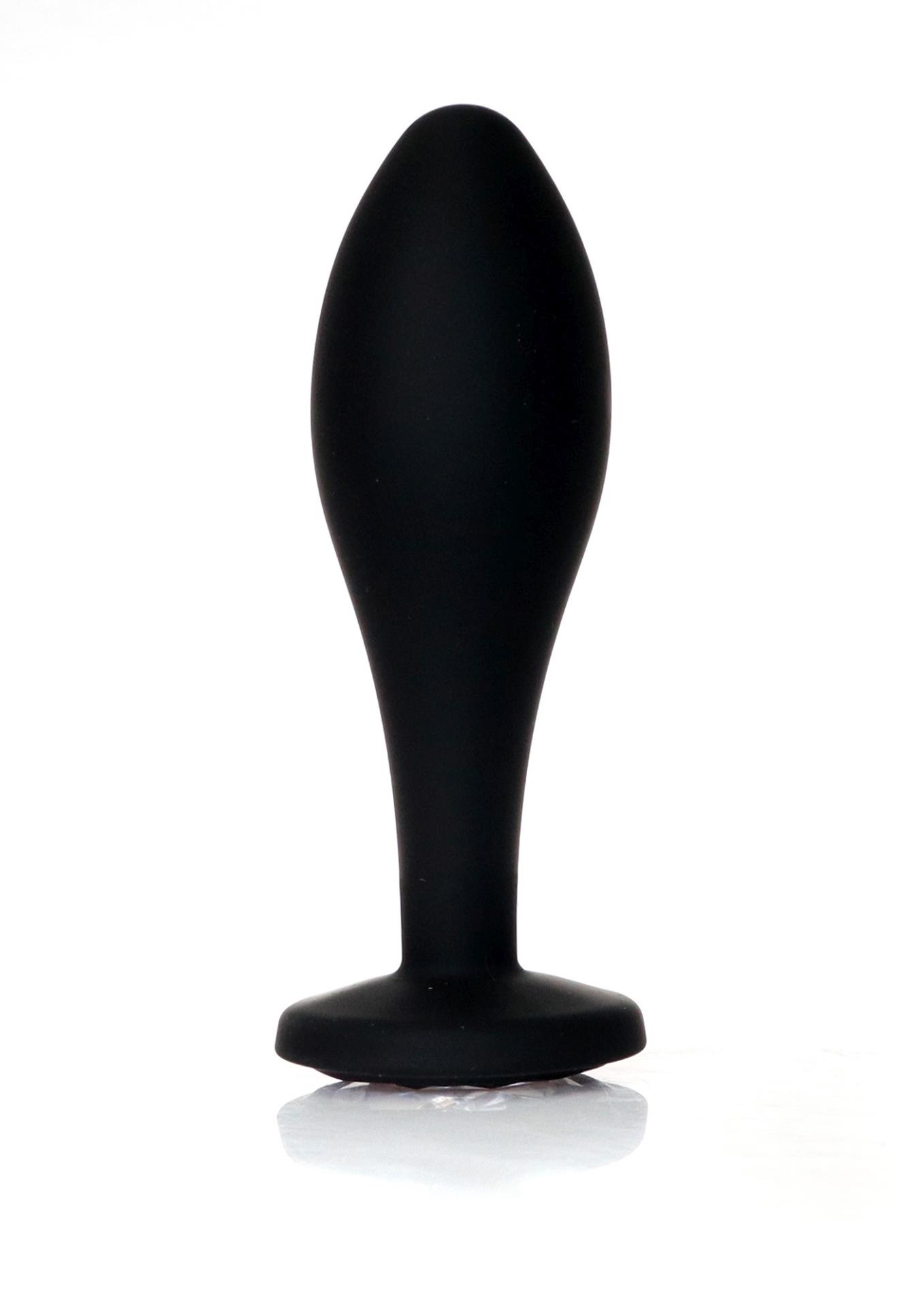    Jewellery Silicone Black Plug L Clear BOSS, 10,5  3,2 