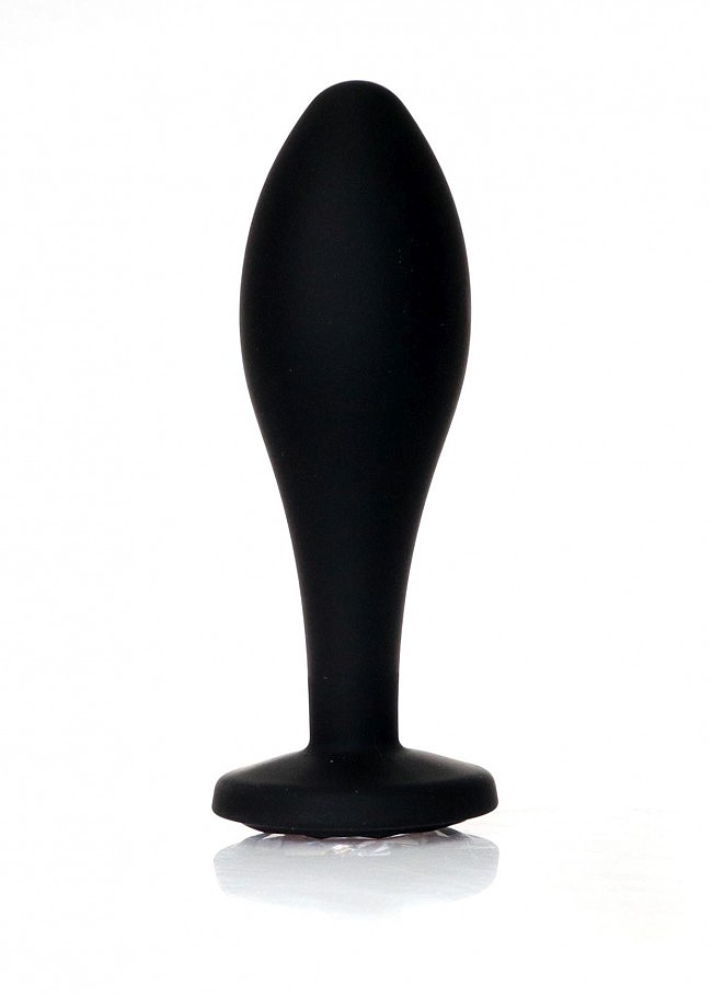    Jewellery Silicone Black Plug L Clear BOSS, 10,5  3,2 