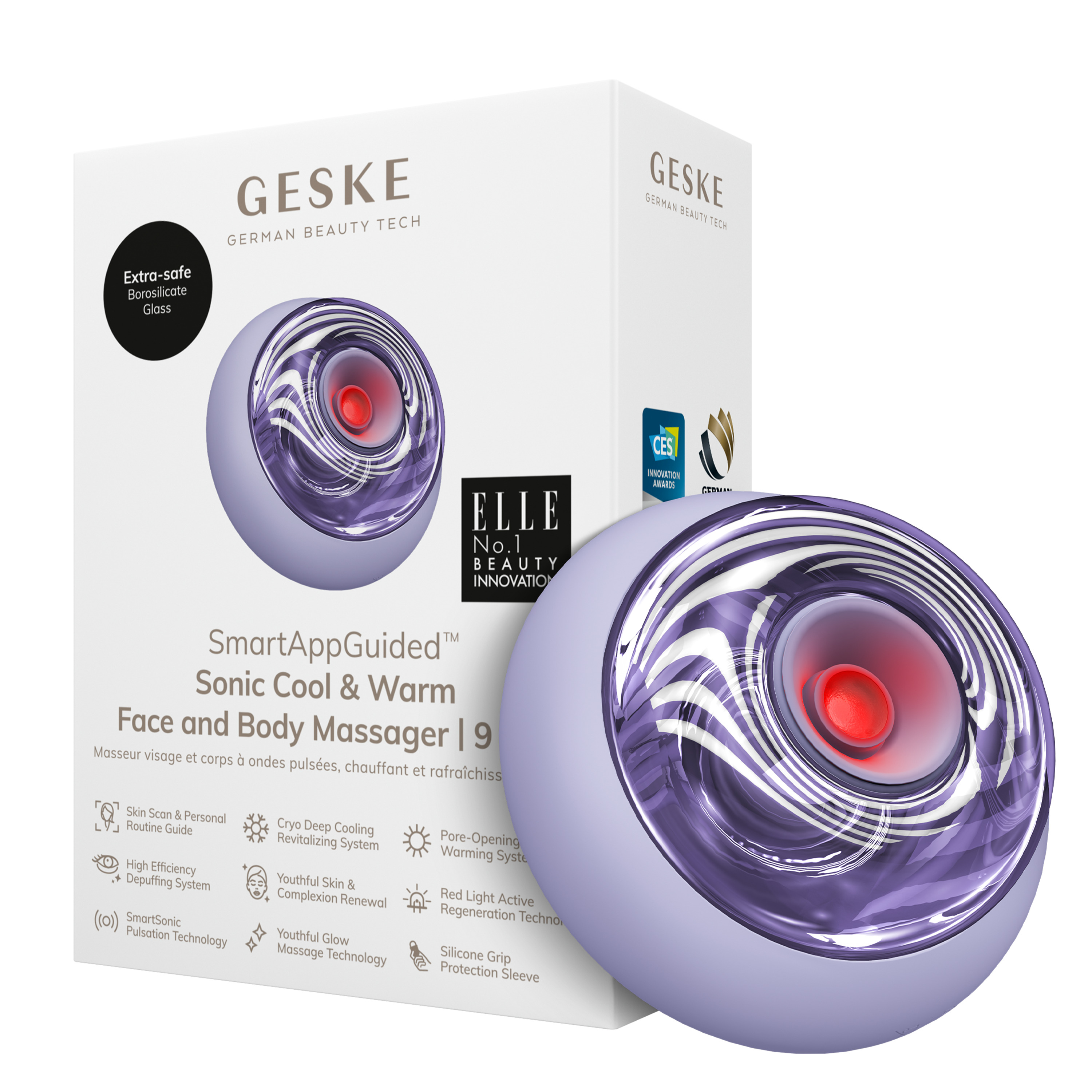      GESKE Sonic Cool&Warm Face and Body Massager 91 