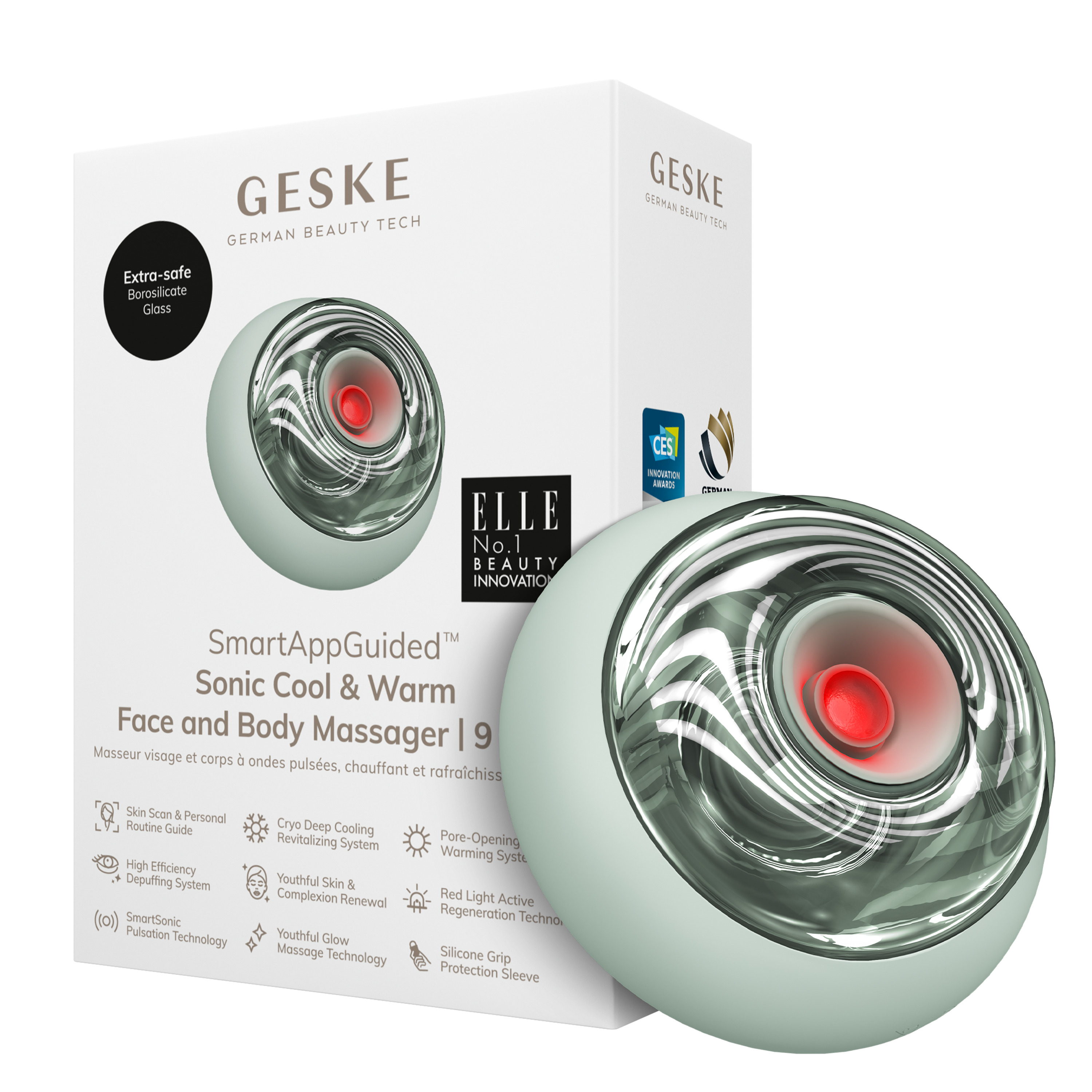      GESKE Sonic Cool&Warm Face and Body Massager 91 