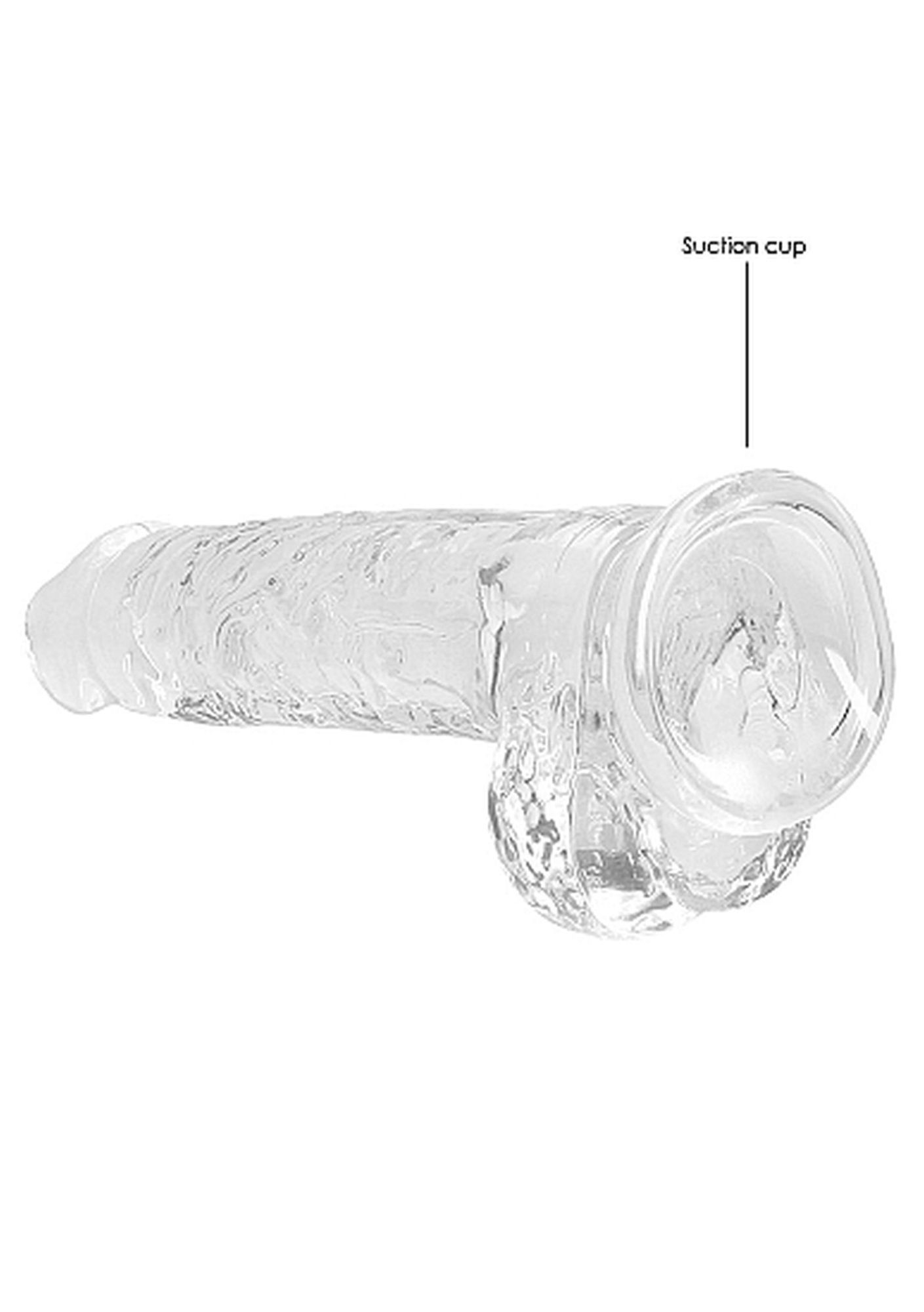 ���������� ������������� �� �������� Realrock Dildo 8 Transparent, 21 � 4 ��