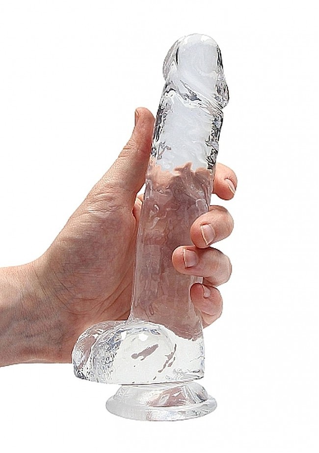 ���������� ������������� �� �������� Realrock Dildo 8 Transparent, 21 � 4 ��