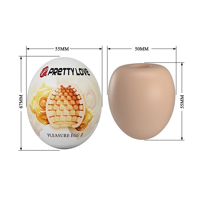 - Pretty Love Pleasure Egg Masturbator Flesh, 5,5  5 
