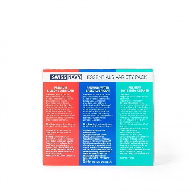   Swiss Navy Essentials Variety Pack 3  30 