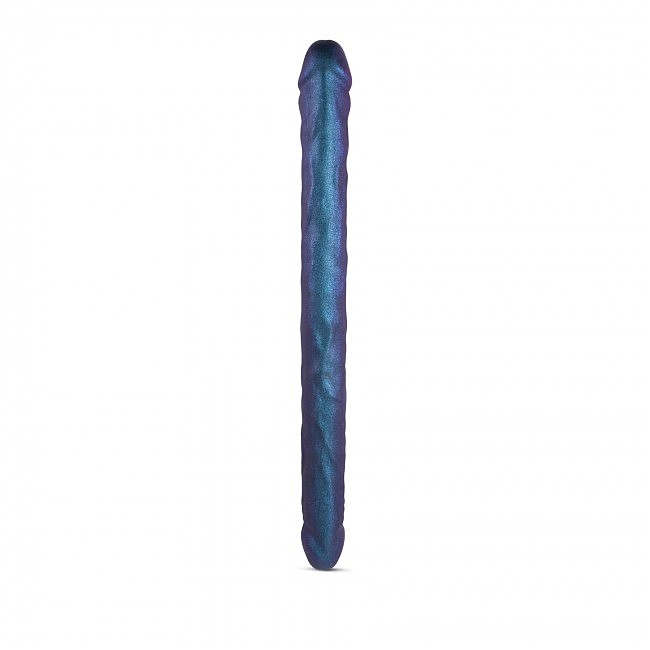    Strap-On-Me Double Dong Realistic Dildo snaky metallic color