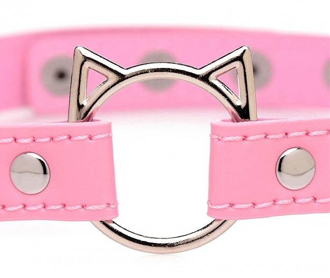  Master Series Kinky Kitty Ring Slim Choker  Pink, 44  1,5 