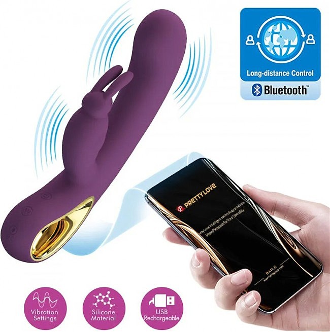 - Pretty Love Liam RC Control Vibrator Purple