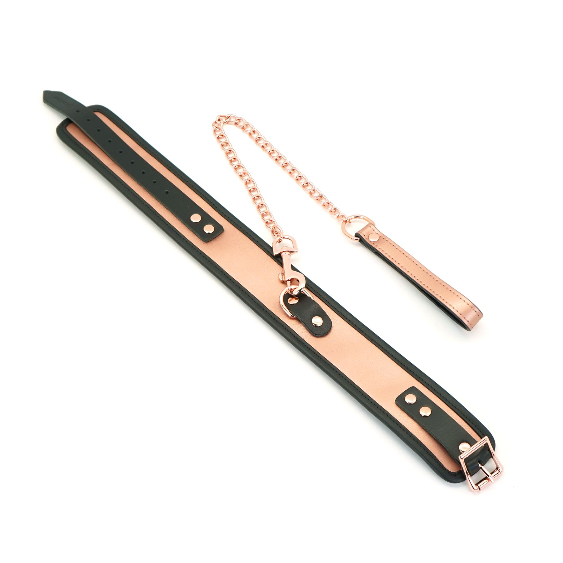     Liebe Seele Rose Gold Memory Collar with Leash,  