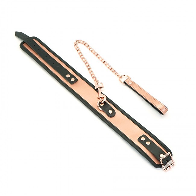    Liebe Seele Rose Gold Memory Collar with Leash,  