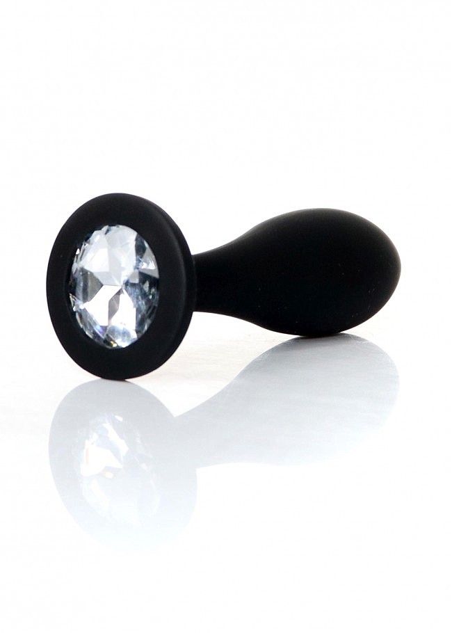    Jewellery Silicone Black Plug M Clear BOSS, 9,2  2,8 