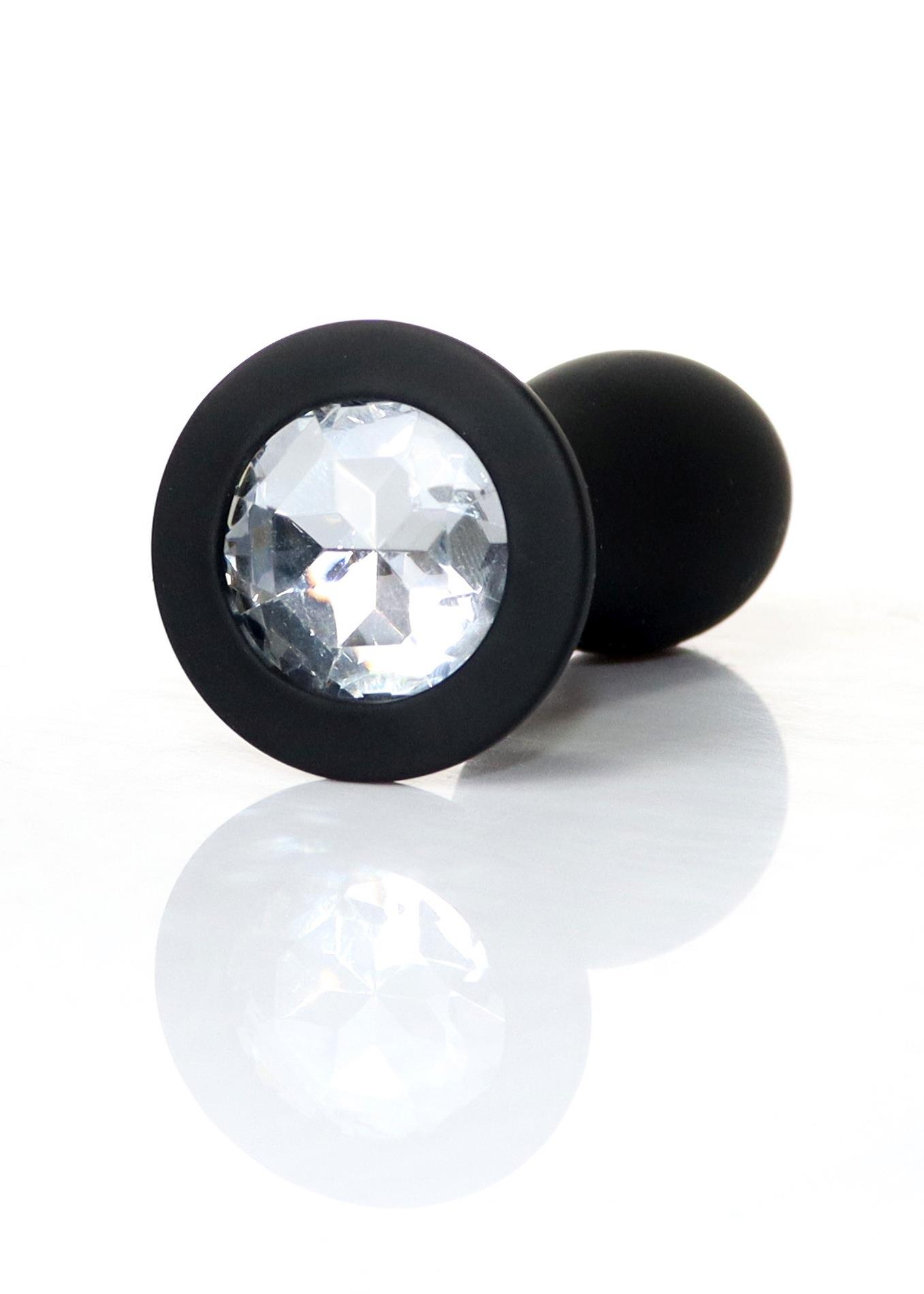    Jewellery Silicone Black Plug M Clear BOSS, 9,2  2,8 