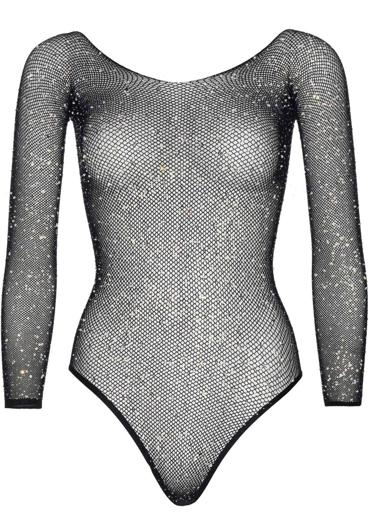     Leg Avenue Crystalized fishnet bodysuit Black One Size