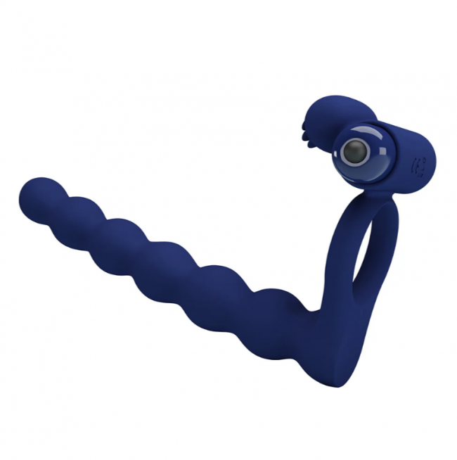     Pretty Love Vibro Cock Ring Blue, 10  