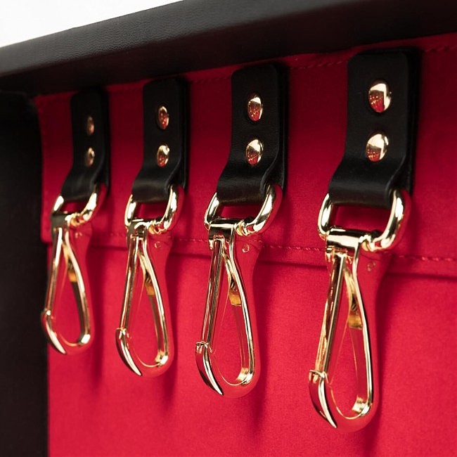   BDSM Bedroom Fantasies: Bondage Suitcase 13 Pcs Cow Leather