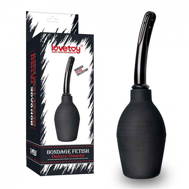 	�������� ��� LoveToy Bondage Fetish Deluxe Douche Black, 25,5 � 7 ��