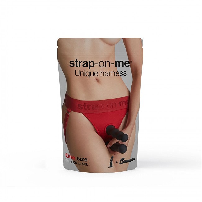    Strap-On-Me HARNAIS LINGERIE UNIQUE — One Size — RED  