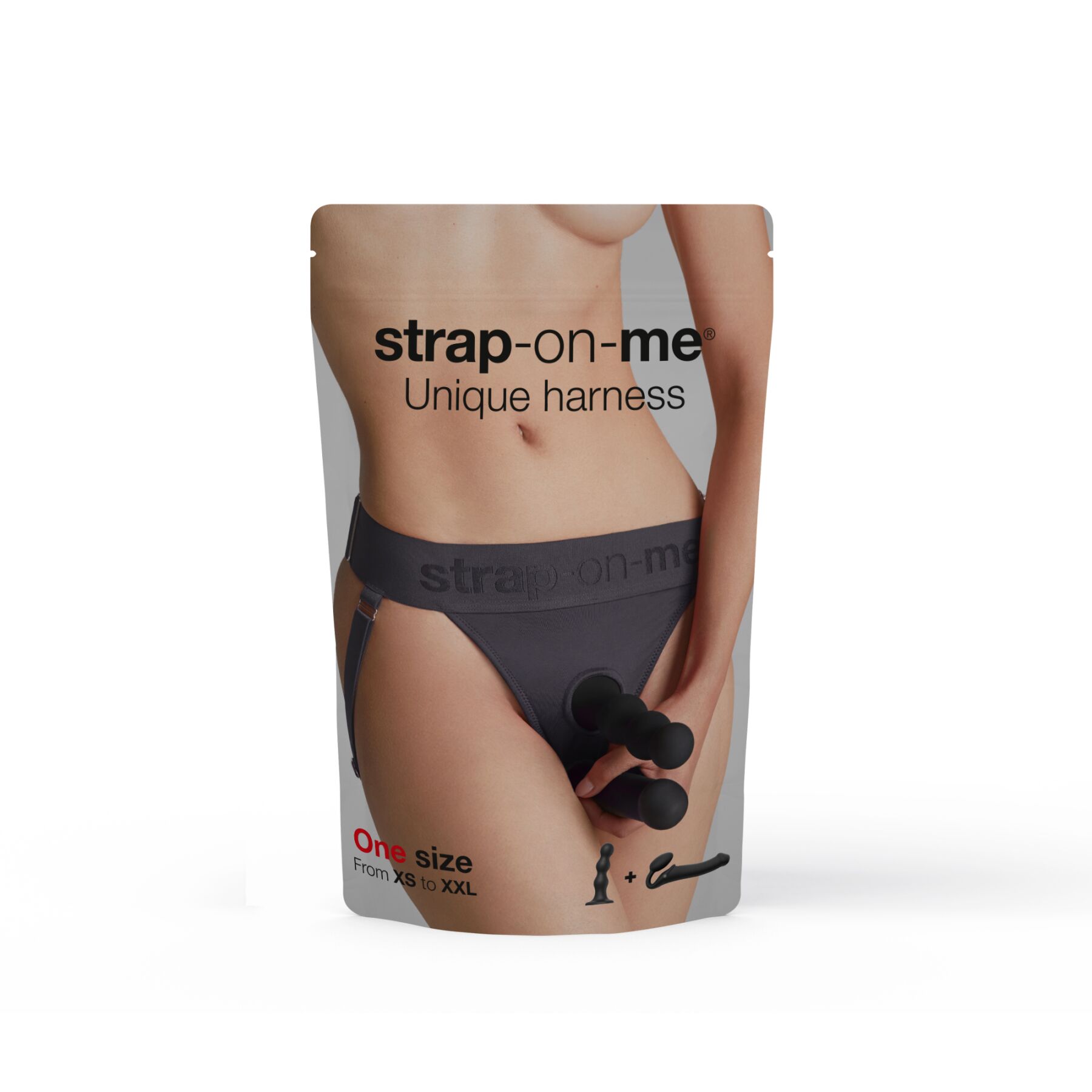    Strap-On-Me Harnais Lingerie Unique  One Size  Grey 
