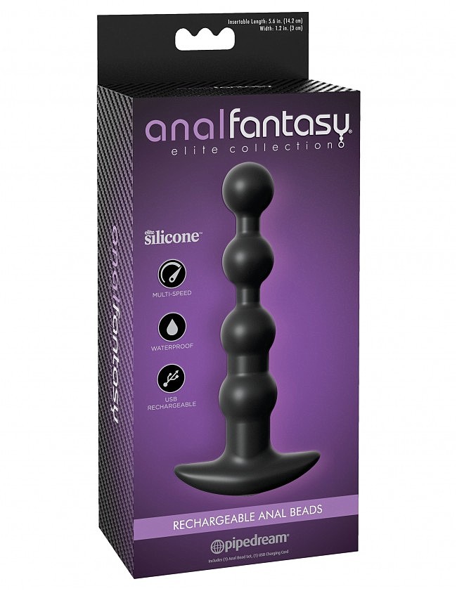   Pipedream Anal Fantasy Elite Rechargeable Anal Beads, 17  3 