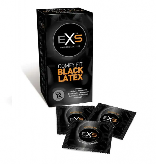   Exs   BLACK Latex VEGAN,  12 