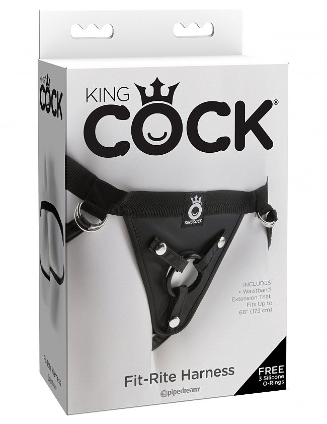    Pipedream King Cock Fit Rite Harness, 3  -