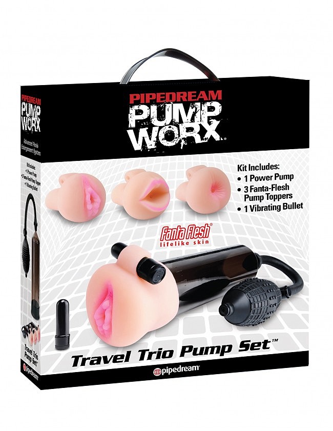      Pipedream Travel Trio Pump Set,  
