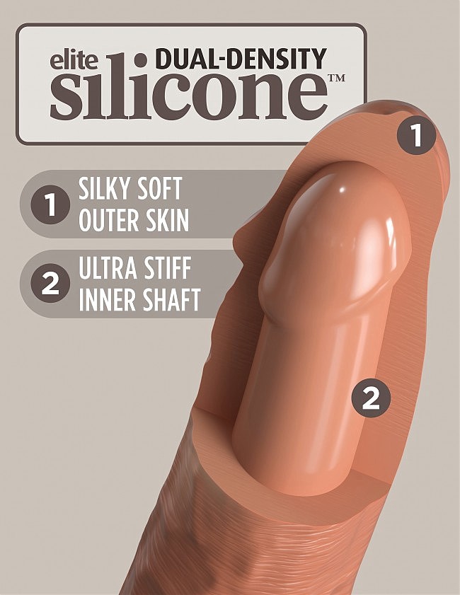    King Cock Elite Comfy Silicone Body Dock Kit, 21  3,5 