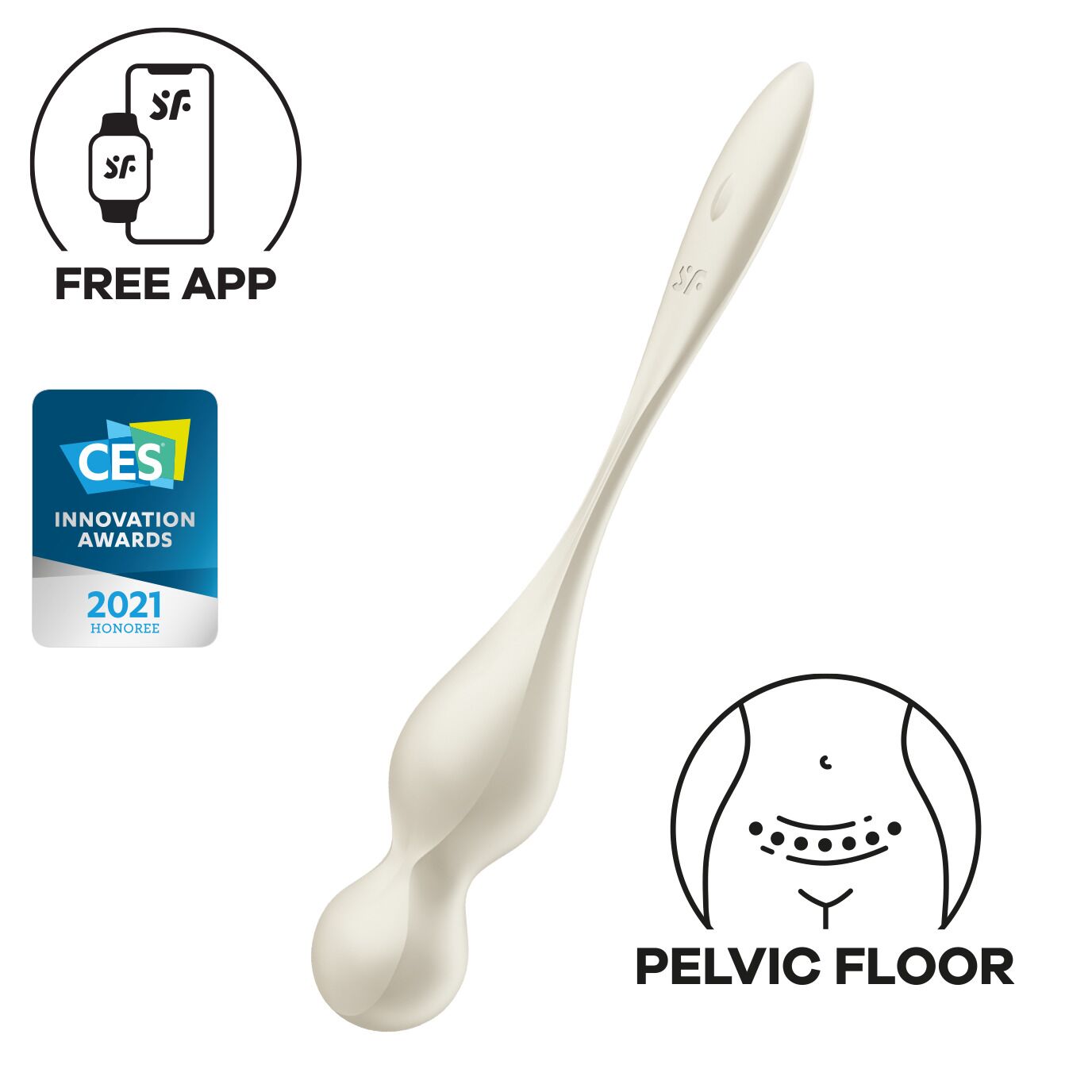   Satisfyer Love Birds 1 Connect App White, 12  