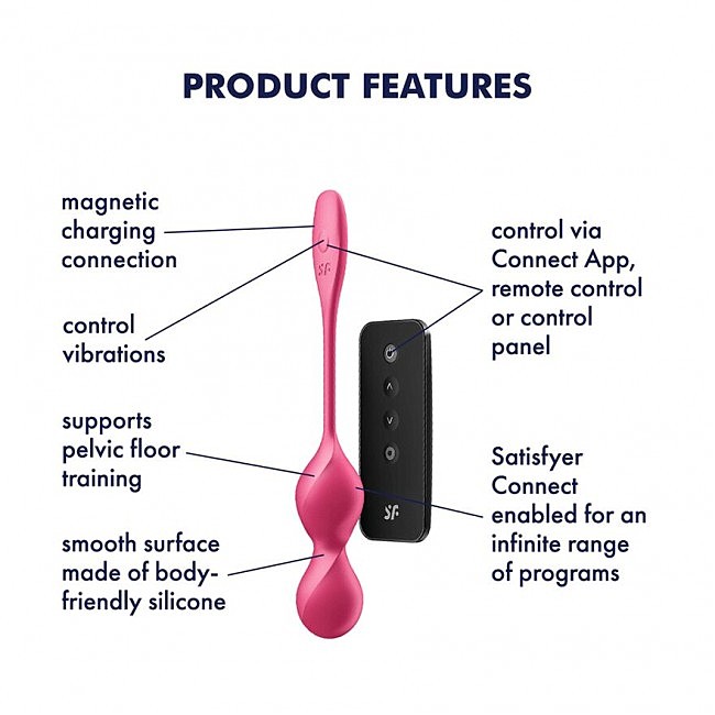  -   Satisfyer Love Birds 2 Connect App Red,  +  