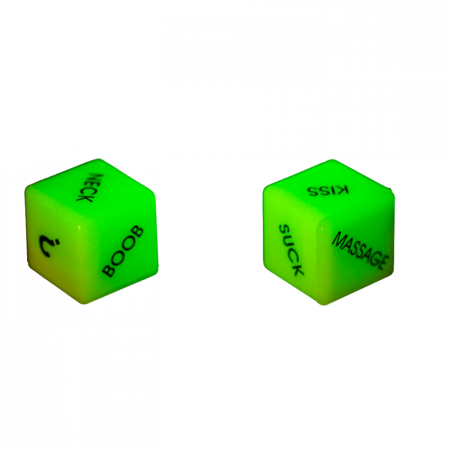   Love Dice Glow In The Dark, 2 