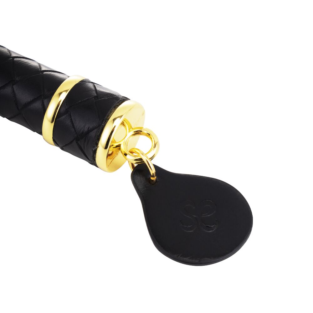  LOCKINK SEVANDA Red & Black Braided Tail Flogger