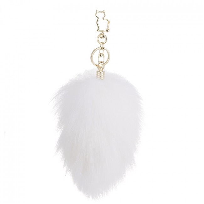      LOCKINK SEVANDA White Bunny-Tail Anal Pear-shape Plug