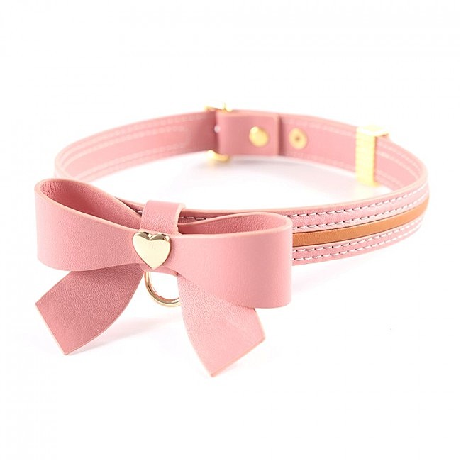      LOCKINK SEVANDA Love Heart Butterfly Leather Collar Set