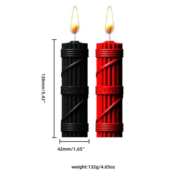   BDSM LOCKINK SEVANDA Fetish Drip Candles Set 2 