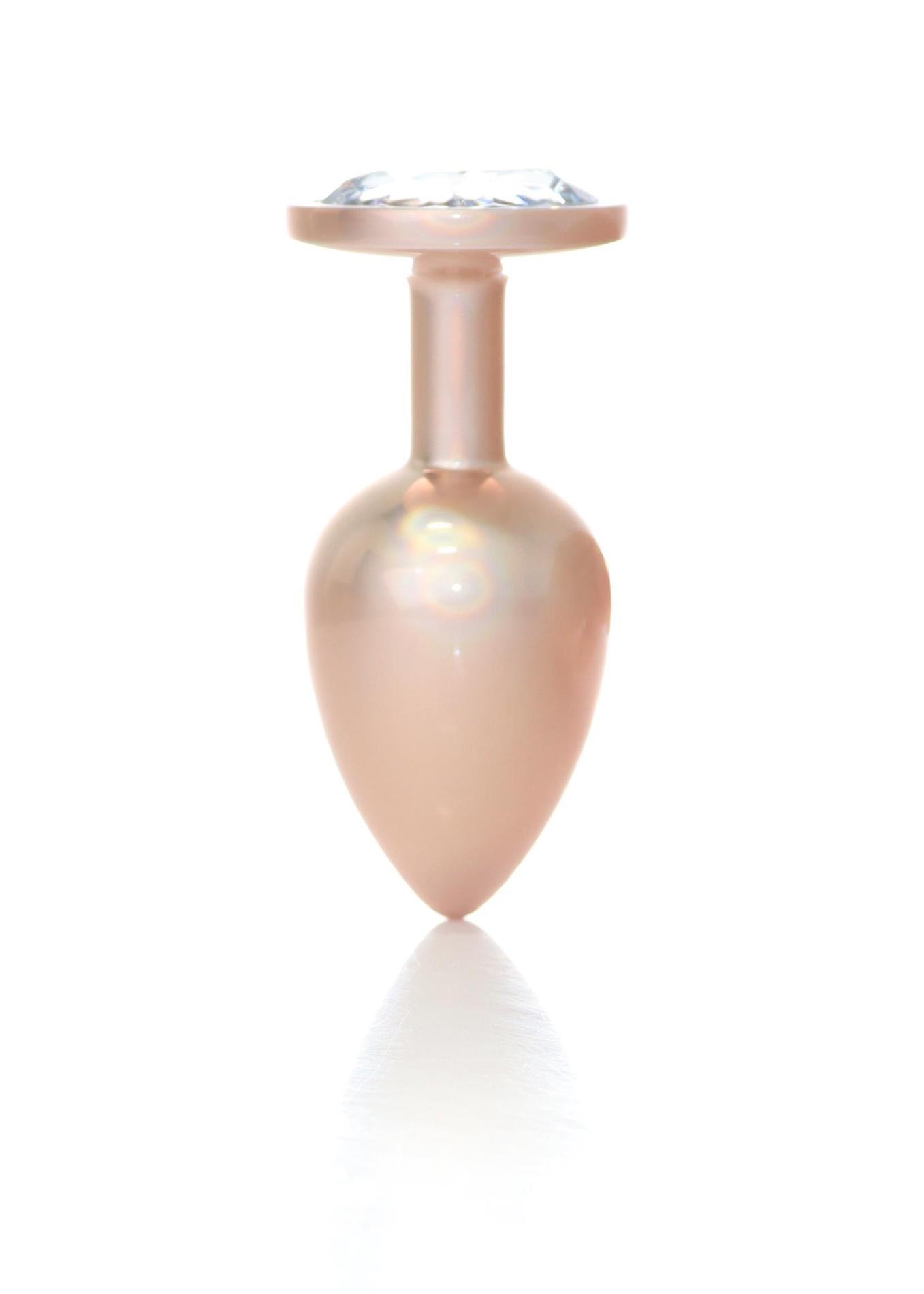      Jewellery Pearl Gold Plug Clear L, , 9  3,8 